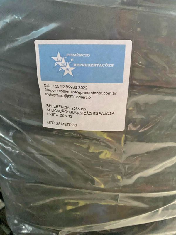 Perfil de borracha esponjosa